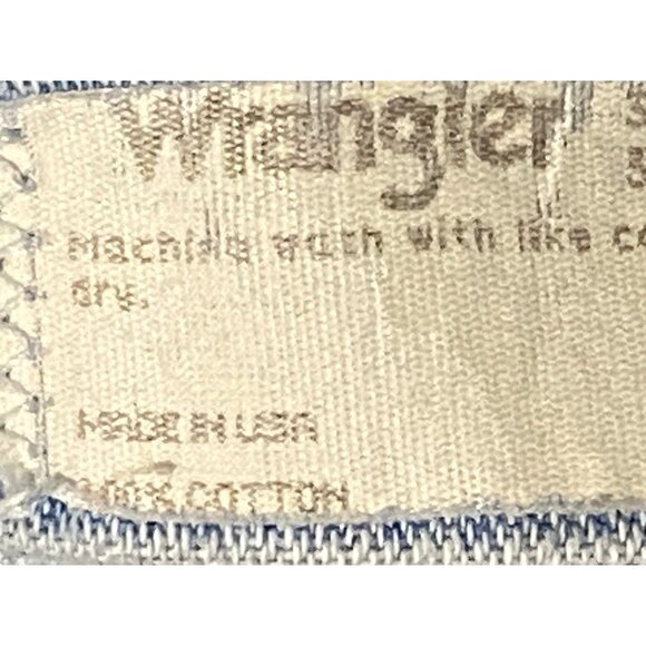 Wrangler Men’s Vintage Straight Leg Jeans 32x34 Light Blue - Picture 13 of 15